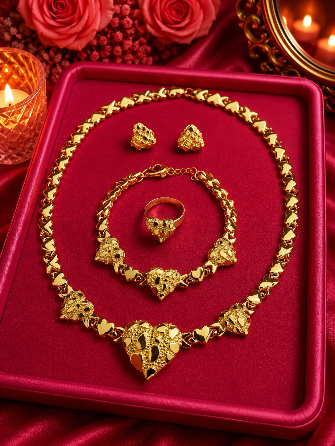 XO Nugget Heart Set