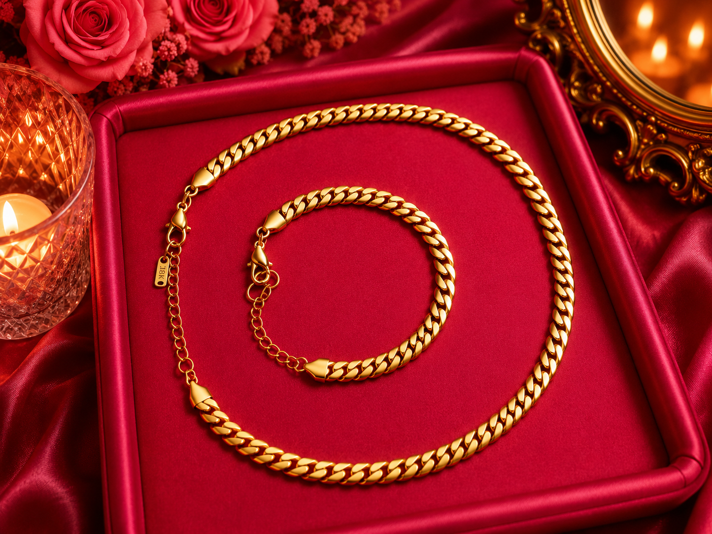 Cuban Link Two Piece Set