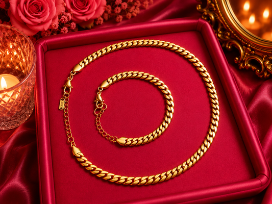 Cuban Link Two Piece Set