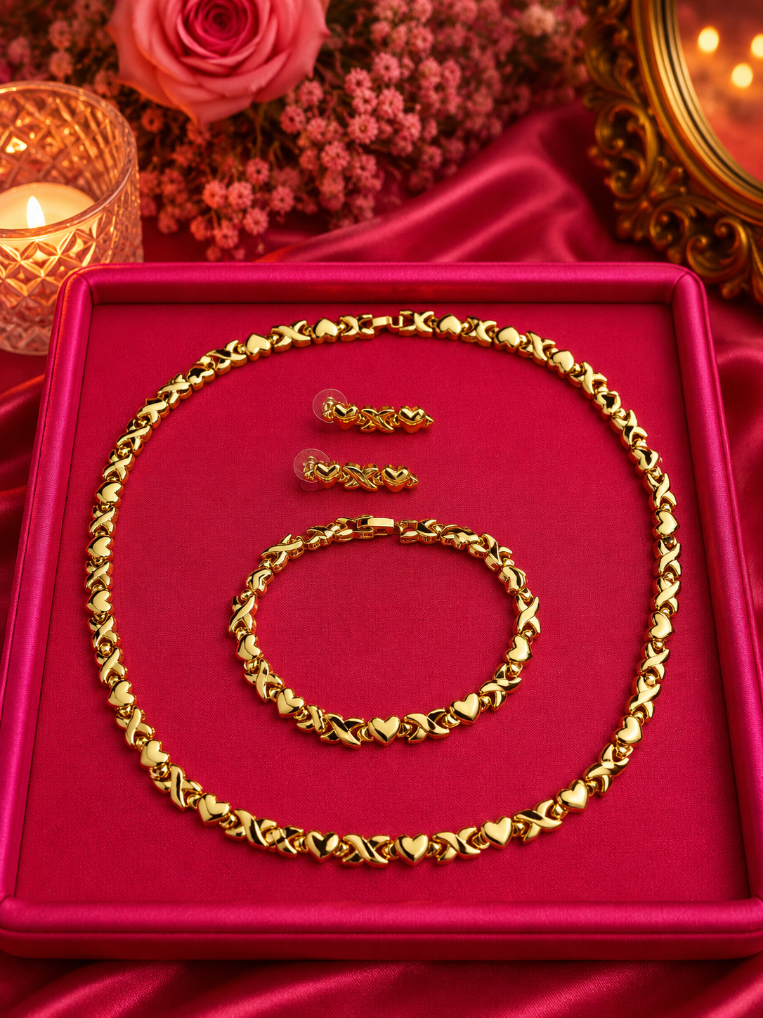 Classic XO Heart Trio Set
