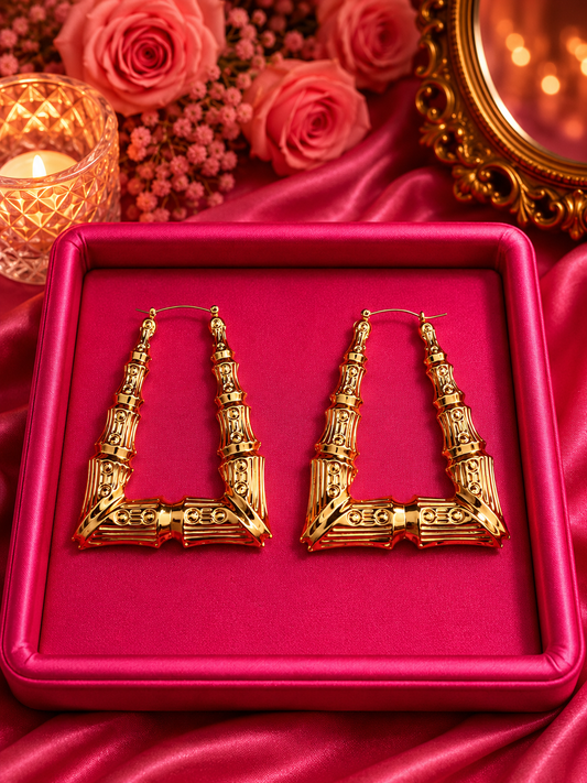 Triangle Hoop Earrings
