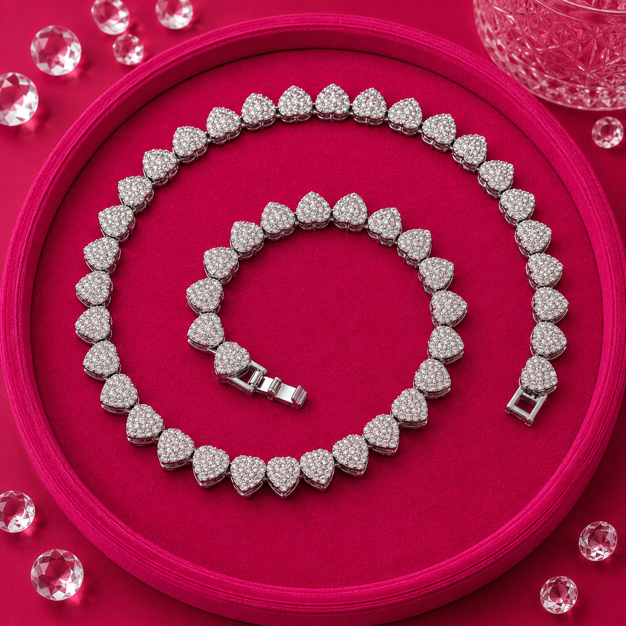 Crystal Heart Luxe Necklace